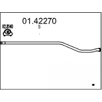 MTS Abgasrohr 01.42270