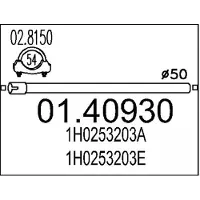 MTS Abgasrohr 01.40930