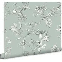 Laura Ashley Vliestapete "Elderwood" gemustert FSC zertifiziert, mit lebhaftem Druck, 10 Meter Länge