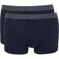 Emporio Armani All Over Logo Elastic Trunk Boxershorts 2 Einheiten