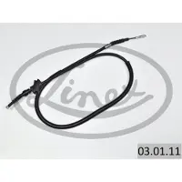 Linex Handbremsseil 03.01.11 Rechts für AUDI 80 (89, 89Q, 8A, B3) 1356/1148mm