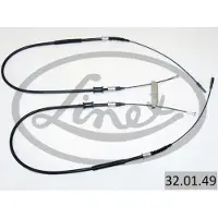 Linex Handbremsseil 32.01.49 Hinten für OPEL Omega B Limousine (V94) 1550/841/1550/841mm
