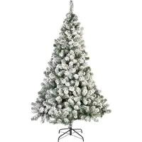 Décoris Weihnachtsbaum Imperial Kiefer verschneit h210 cm grün/weiß (tweekleurig)