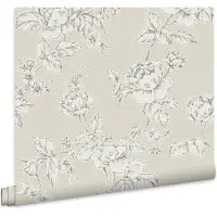 Laura Ashley Vliestapete "Pollington Roses" geblümt glatt 10mx52cm (ca. 5m2)