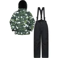 Mountain Warehouse - Skijacke Set für Kinder MW1433 (104) (Dunkel-Khaki)