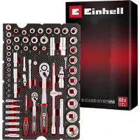 Einhell E-Case-Einleger Stecknüsse und Ratschen, 370520, 60-teilig