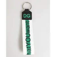 Dolce&Gabbana Logo-Stoff-Schlüsselanhänger