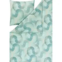 Estella Mako Interlock Jersey Bettwäsche Tobias mint 135x200 cm + 80x80 cm