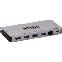 Eaton Tripp Lite USB C Docking Station USB Hub 4k w/ HDMI, Gbe Gigabit Ethernet, SD Card Reader, PD Charging - Dockingstation - USB-C 3.1 / Thunderbolt 3 - HDMI - 1GbE