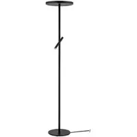 Orion Deckenfluter Teide, dimmbar, schwarz, für Wohn- / Esszimmer, Aluminium, Modern, Stehlampe