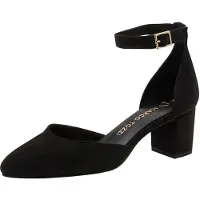 Marco Tozzi Damen Pumps weiches Feel Me Fußbett weiches Innenfutter Spitz, schwa