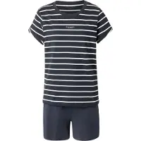 Marc O'Polo Marc OPolo Shorty "Mix N Match Cotton Pyjama Set Short" 2tlg., 2 tlg. mit Streifen, Gummizug, Bindeband und seitlichen Taschen