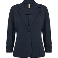 Soyaconcept Kurzblazer "SC-SIHAM 97" aus Polyester und Elasthan, normale Schnittform, 1-Knopf-Form