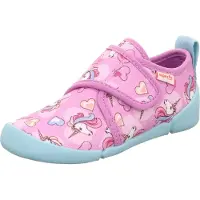 Superfit Hausschuh VENTI Pink Einhörner Klettverschluss WMS-Weite Kaltfutter
