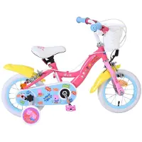 Volare Peppa Pig Kinderfahrrad - Mädchen - 12 Zoll - Rosa - Zwei Handbremsen