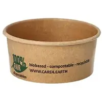 Papstar Suppenbecher, Pappe rund 180 ml Ø 9,8 cm, 4,9 cm braun 500 Stück
