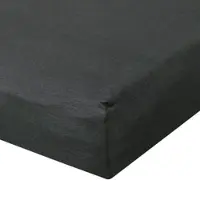 TRAUMSCHLAF Zwirn-Jersey Elasthan Spannbetttuch De-Luxe 120x200 - 130x220 cm | graphit - grau
