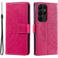 CoverKingz Hülle für Samsung Galaxy S23 Ultra Handyhülle Flip Case Cover Tasche Mandala