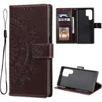 CoverKingz Hülle für Samsung Galaxy S22 Ultra Handyhülle Flip Case Cover Tasche Mandala