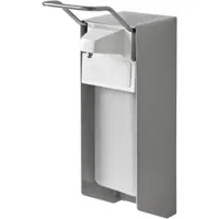 TEMDEX Desinfektionsmittelspender 500 ml Edelstahl mit kurzem Armhebel