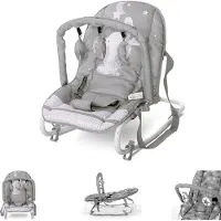 Lorelli Babywippe Eliza Spielbogen, verstellbar, Tragegriffe, Schwingeffekt grau Hase