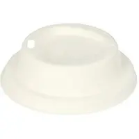 Papstar Dom-Deckel, Zuckerrohr "pure" rund Ø 8 cm, 2,5 cm weiß 1000 Stück