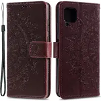 CoverKingz Hülle für Samsung Galaxy A22 4G Handyhülle Flip Case Cover Tasche Mandala Braun