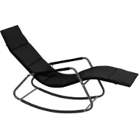 Siena Garden Schaukelliege mit Kissen Aliano black