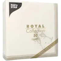 Papstar Servietten "ROYAL Collection" 1/4-Falz 40 cm x 40 cm gold "Festivities", 5 x 50 Stück 250 Stück
