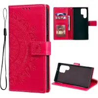 CoverKingz Hülle für Samsung Galaxy S22 Ultra Handyhülle Flip Case Cover Tasche Mandala