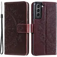 CoverKingz Hülle für Samsung Galaxy S21 FE Handyhülle Flip Case Cover Tasche Etui Mandala