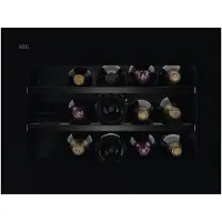 AEG NKW8P21KAB, Weinkühler mit Kompressor, Integriert, 15 Flasche(n), 90 W, Schwarz, Schwarz