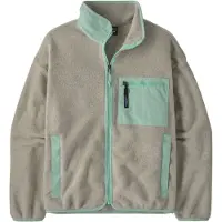 Patagonia - Warm und komfortabler Fleece-Pullover mit Stehkragen &ndash; Damen / Frau &ndash; W's Synch Jkt Oatmeal Heather w/Thin Ice - W's