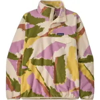 Patagonia - Warm und komfortabler Fleece-Pullover mit Reißverschluss – Damen / Frau – W's LW Synch Snap-T P/O Sunshine Natural - W's