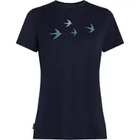 Icebreaker W Mer 150 Tech Lite Short Sleeve Tee Bird Transit midnight navy (IB401) L