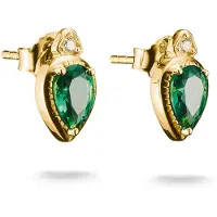 Thomas Sabo H2333-971-6 Damen-Ohrringe Ohrstecker Elyndra Grüne Steine