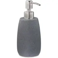 Relaxdays 2x Seifenspender mit Edelstahlpumpe grau Silber,Grau