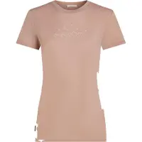Icebreaker - Leichtes T-Shirt für Wanderungen aus Merinowolle – Damen / Frau – W Merino 150 Tech Lite SS Tee Sparkling Stars Pink Quartz -