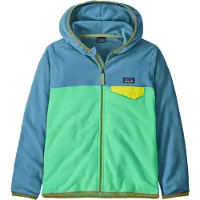 Patagonia - Warmer Fleece-Pullover mit Reißverschluss &ndash; Unisex für Kinder &ndash; K's Micro D Snap-T Jkt Early Teal w/Shore Blue - K's