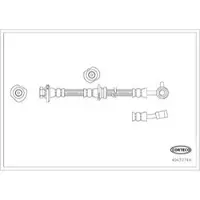 CORTECO Bremsschlauch [Hersteller-Nr. 49439744] für Nissan