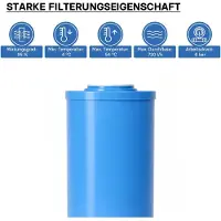 Naturewater UDF-10L Aktivkohle Granulat Filter Big Blue 10 Zoll (254 mm) 5 µ Ersatz Wasserfilter, Umkehrosmose Filter, Ersatz Filterkartusche