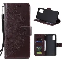 CoverKingz Hülle für Samsung Galaxy M31s Handyhülle Flip Case Cover Schutzhülle Tasche Mandala Braun