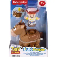 Fisher-Price Little People Disney and Pixar Toy Story Bobbin' Bullseye & Jessie, 1,5 Jahr(e), Mehrfarbig, Kunststoff