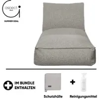 Blomus STAY Outdoor Daybed inkl. gratis Schutzhülle & Reinigungsmittel Earth Bouclé 80 x 190 cm