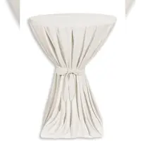 Aurora Stehtischhusse „Mülheim“ m. Schleife, creme, 70-100 cm