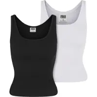 Urban Classics Ladies Organic Basic Rib Top 2-Pack - 166867