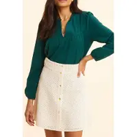 ICODE Short Ecru Lace Skirt Ecru Größe: 42 | Miniröcke Outlet | Damen | Braun
