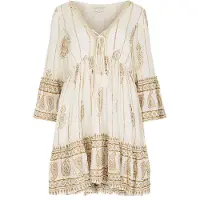 Apricot Minikleid "Paisleymuster Minikleid" im Boho-Style