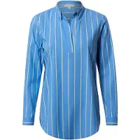 Marie Lund Bluse in blau zitrone - 0008 | Gr.: 38