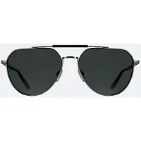 Calvin Klein CK26100S Unisex-Sonnenbrille Vollrand Pilot Metall-Gestell, grau